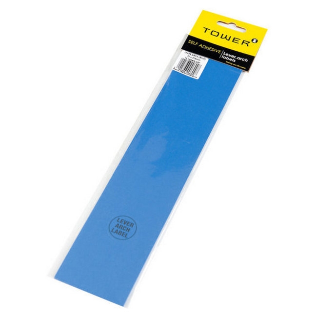 Picture of Lever Arch File Label - 70 x 315mm - Blue - 1 Pack - LAB12's