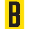 Picture of Adhesive Signs - Letter B - Black-Yellow - 55 x 90mm - SIGNA55-B