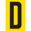 Picture of Adhesive Signs - Letter D - Black-Yellow - 55 x 90mm - SIGNA55-D