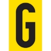 Picture of Adhesive Signs - Letter G - Black-Yellow - 55 x 90mm - SIGNA55-G