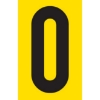 Picture of Adhesive Signs - Letter O - Black-Yellow - 55 x 90mm - SIGNA55-O