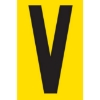 Picture of Adhesive Signs - Letter V - Black-Yellow - 55 x 90mm - SIGNA55-V