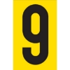 Picture of Adhesive Signs - No. 9 - Black-Yellow - 55 x 90mm - SIGNA55-9