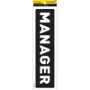 Picture of Information Sign - Manager - White-Black - 185 x 50mm - SIGNAMGR(R)