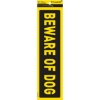 Picture of Warning Sign - Beware of the Dog - Yellow-Black - 185 x 50mm - SIGNABOD(R)