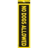 Picture of Warning Sign - No Dogs Allowed - Yellow-Black - 185 x 50mm - SIGNANDA(R)