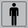 Picture of Aluminium Sign - Men's Toilet - 150 x 150mm - SIGNALMT