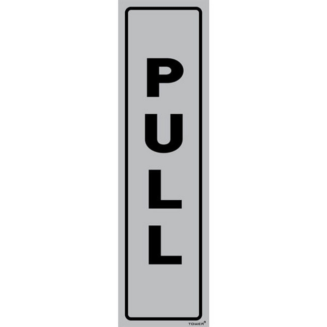 Picture of Aluminium Sign - Pull Vertical - 180 x 50mm - SIGNALPUL(D)