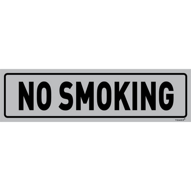Picture of Aluminium Sign - No Smoking - 180 x 50mm - SIGNALNS(A)