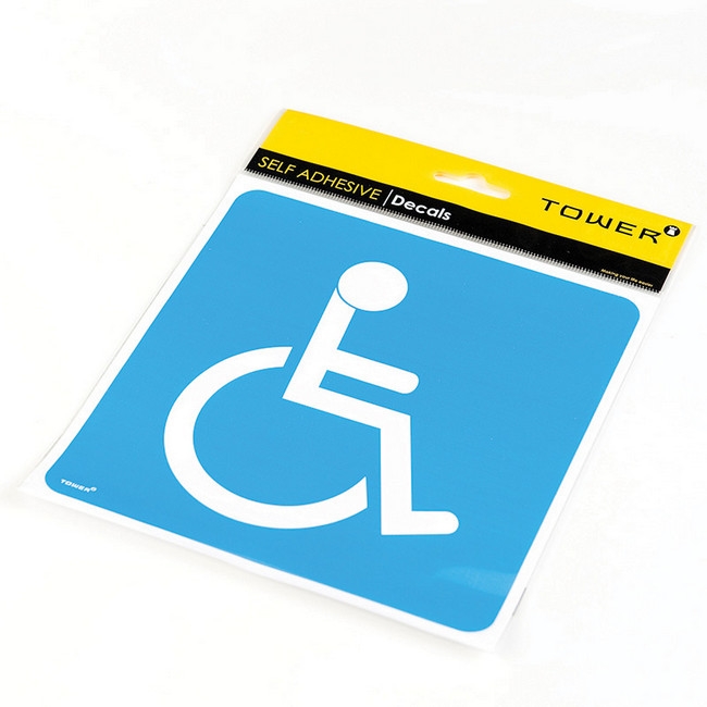 Picture of Vehicle Signage - Physically Challenged Decal Signage - 162 x 172mm - DECAL-HV