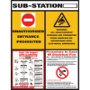 Picture of Safety Information Sign - Substation Information - 585 x 770mm - SIGNI2