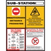 Picture of Safety Information Sign - Substation Information - 585 x 770mm - SIGNI2