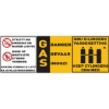 Picture of Safety Information Sign - Gas Warning - 870 x 290mm - SIGNI11