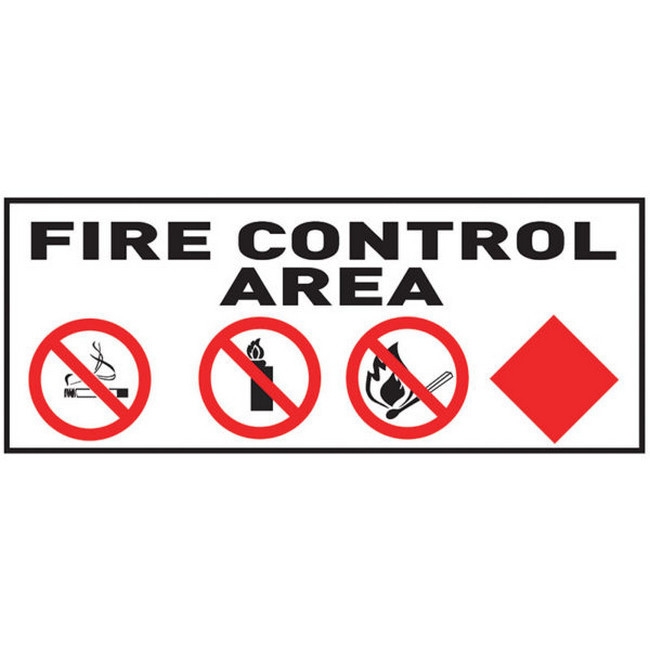 Picture of Safety Information Sign - Fire Control Area - 500 x 200mm - SIGNI13