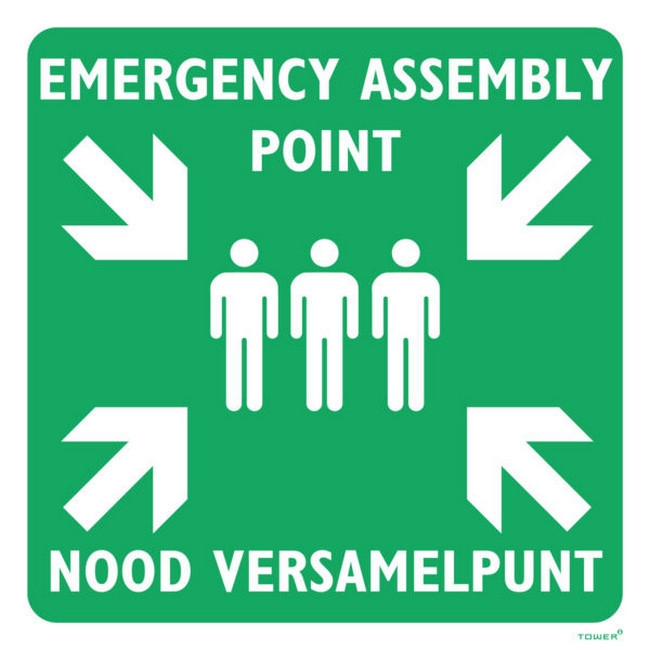 Picture of Safety Information Sign - Emergency Assembly Point - 440 x 440mm - SIGN15