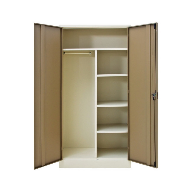 Picture of Gents Steel Wardrobe - Metal Mens Cupboard - 180 x 90 x 45 cm - WDR01-ivorykaroo