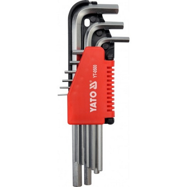 Picture of Hex Key Set - Chrome Vanadium - 9 Piece - YT-0500