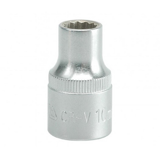 Picture of Bi-hex Socket - 12 Point - Chrome Vanadium - 1/2" Connector - Standard Length - 10mm - YT-1272