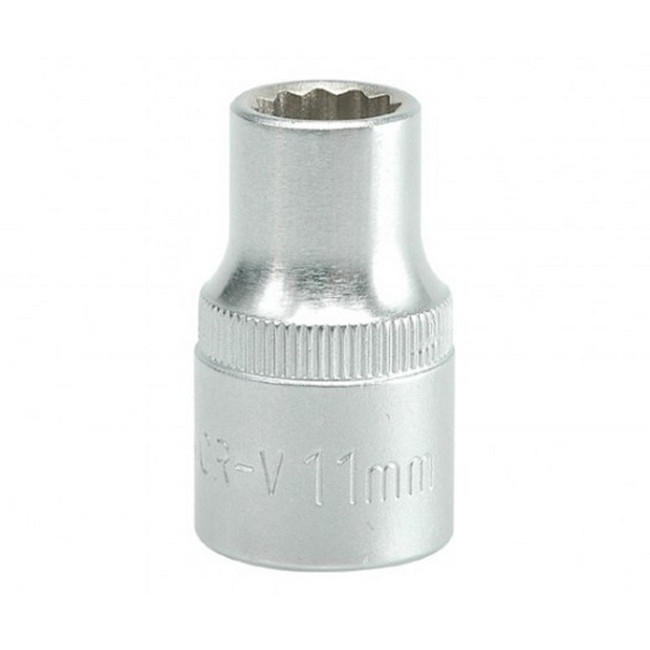 Picture of Bi-hex Socket - 12 Point - Chrome Vanadium - 1/2" Connector - Standard Length - 11mm - YT-1273