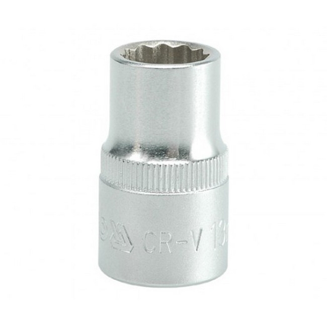 Picture of Bi-hex Socket - 12 Point - Chrome Vanadium - 1/2" Connector - Standard Length - 13mm - YT-1275