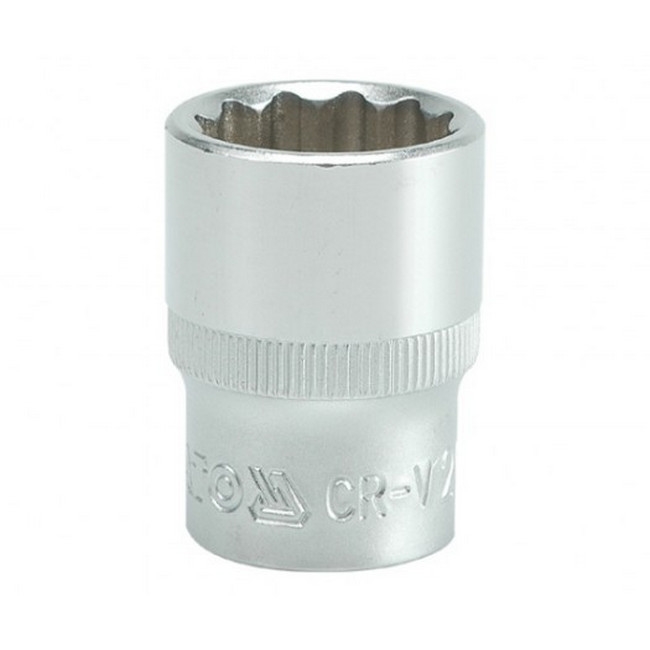 Picture of Bi-hex Socket - 12 Point - Chrome Vanadium - 1/2" Connector - Standard Length - 20mm - YT-1282