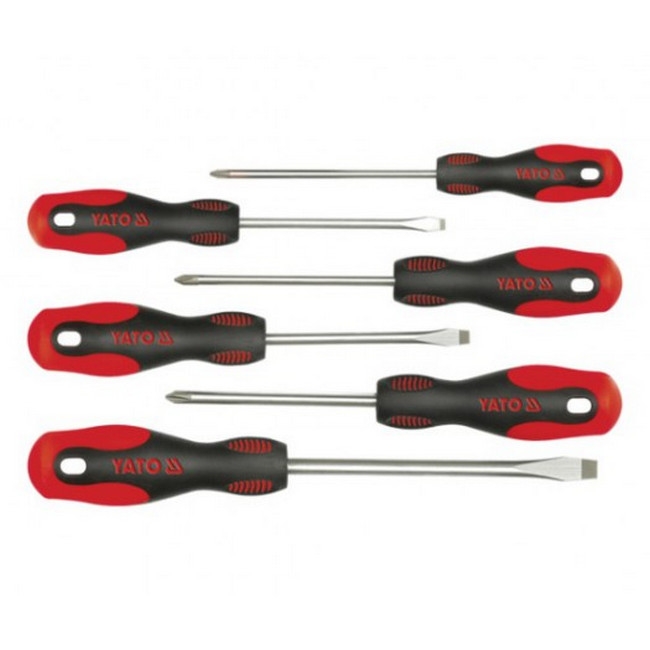 Picture of Screwdriver Set - Flat Head and Phillips - 6 Piece - YT-2783