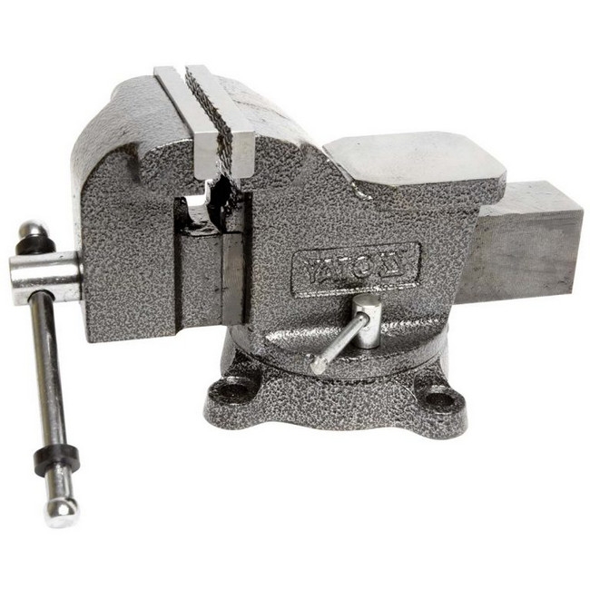 Picture of Swivel Bench Vice - Heavy-Duty - with Anvil - 100mm - YT-6501