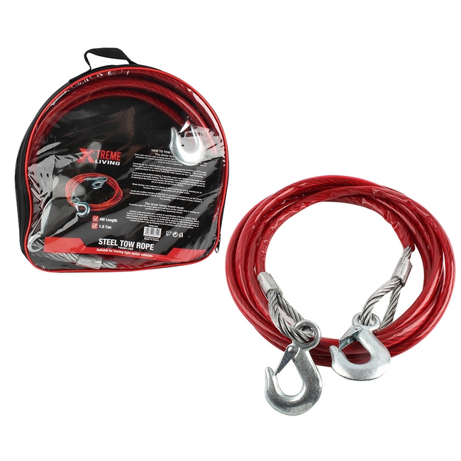 Picture of Steel Tow Rope - 4m - 1.0T Capacity - TOOR1399