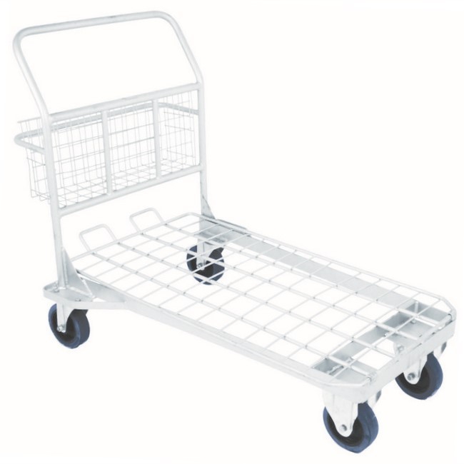 Supplywise trolley, similar to steel trolley, supermarket trolley, grocery trolley.