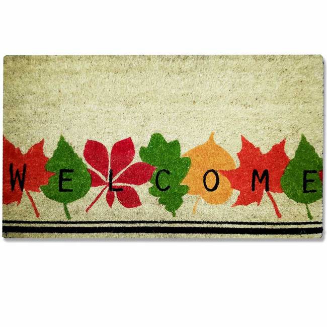 Supplywise doormat, similar to welcome leaves, coir mat, mat, doormat, entrance mat.