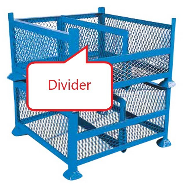SW divider for ssb-stackcage2, similar to steel cages, cutaway steel cage from stakka bins, mr shelf.