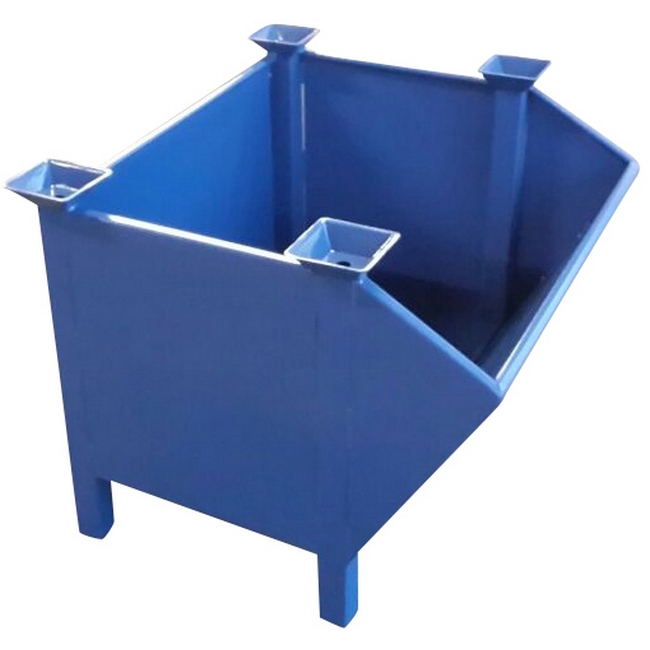 SW skip bin, similar to skip bin, bulk bin, stackable steel bin from ssb, linvar,metmeister.