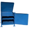SW lockable solid, comparable to steel cages, steel cages for sale by stakka bins, mr shelf.