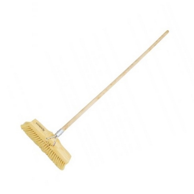 Picture of Floor Broom - Complete - GB11 - Polypropylene Fibre - Wooden Handle - 55 Grip - Pack of 5 - F3353