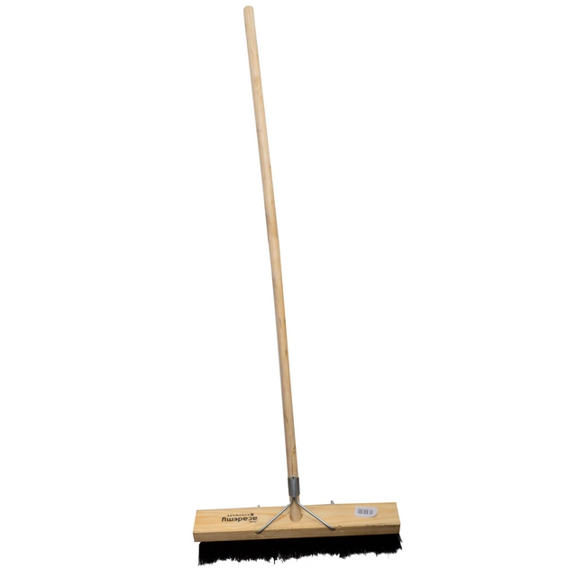 Picture of Platform Broom - Complete - Black Coco Fibre - Wooden Handle - 88 Grip - 46cm - Pack of 3 - F3251