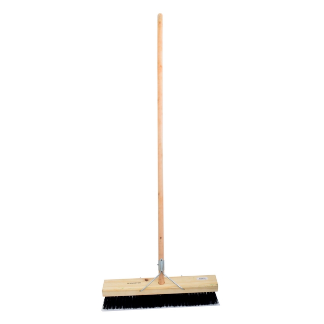 Picture of Platform Broom - Complete - Millennium - Black Synthetic Fibre - Wooden Handle - 88 Grip - 46cm - Pack of 3 - F3351