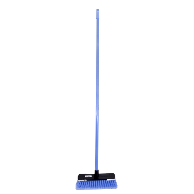 Picture of Floor Broom - Complete - Soft Funky - Flagged PVC Fibre - Screw in Metal Handle - Pack of 5 - F3850