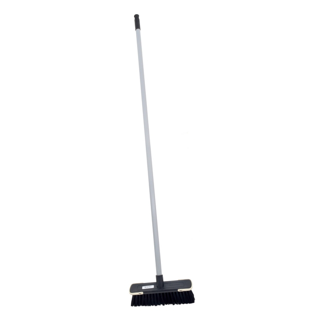 Picture of Floor Broom - Complete - Soft Funky  - Black Fibre - Screw-in Handle - Pack of 5 - F3852