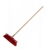 Picture of Floor Broom - Complete - GB6 - Soft - Black PVC Fibre Centre - Coloured Border - Buffers - Wooden Handle - 55 Grip - Pack of 5 - F13366