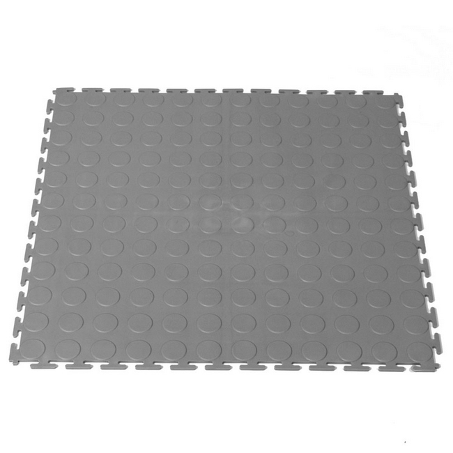 Interlocking PVC Floor Tiles Raised Medallion 50 x 50 x 0.4 cm