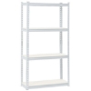 Picture of Steel Shelving - 4 Tier - Medium Duty - Boltless - Metal Frame - MDF Shelves - White - ADIY3901