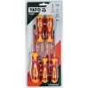 Picture of VDE Electrician Screwdriver Set - Insulated - Flat Head and Phillips - 5 Piece - YT-2827