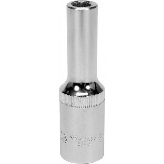 Picture of Bi-hex Deep Socket - 12 Point - Chrome Vanadium - 1/2" Connector - 76mm Length - 8mm - YT-12930
