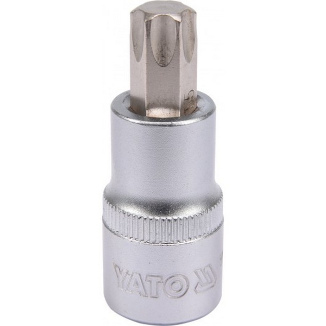 Picture of Torx Bit Socket - Male - Chrome Vanadium -  1/2" Connector - Standard Length - T55 x 50mm - YT-04317