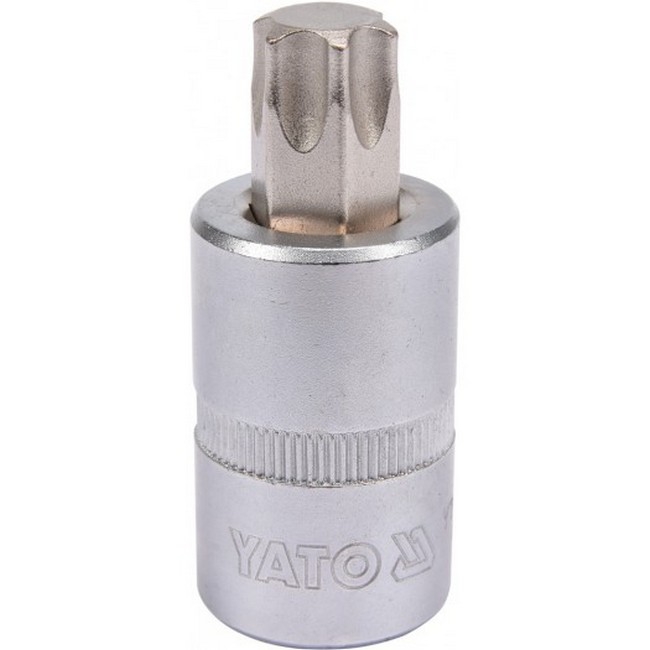 Picture of Torx Bit Socket - Male - Chrome Vanadium -  1/2" Connector - Standard Length - T60 x 50mm - YT-04318