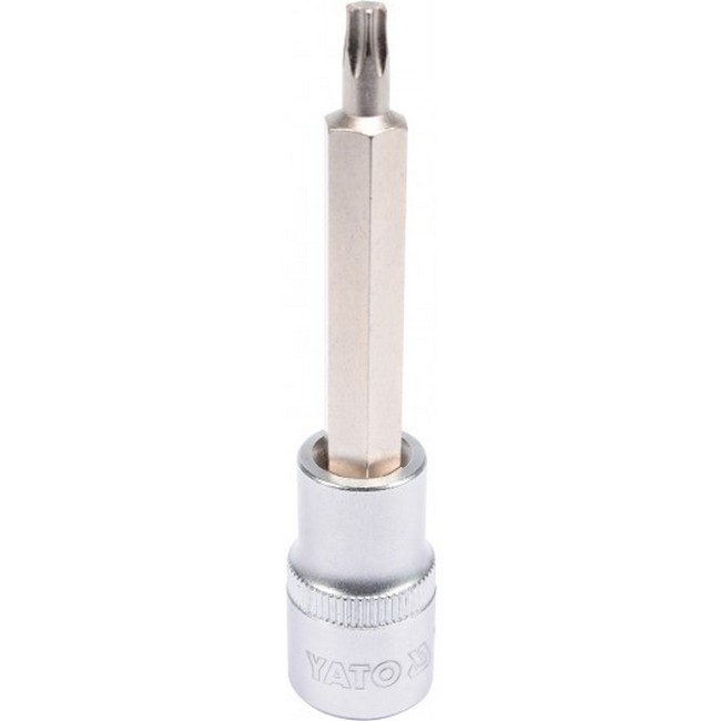 Picture of Torx Bit Socket - Male - Chrome Vanadium -  1/2" Connector - Long - T30 x 100mm - YT-04323