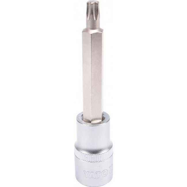 Picture of Torx Bit Socket - Male - Chrome Vanadium -  1/2" Connector - Long - T40 x 100mm - YT-04324