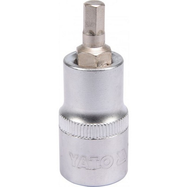 Picture of Hex Bit Socket - Chrome Vanadium -  1/2" Connector - Standard Length - HEX 6 x 50mm - YT-04382