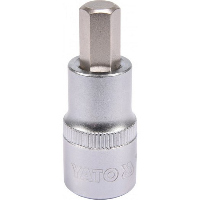 Picture of Hex Bit Socket - Chrome Vanadium -  1/2" Connector - Standard Length - HEX 10 x 50mm - YT-04385