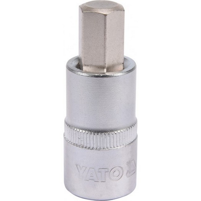 Picture of Hex Bit Socket - Chrome Vanadium -  1/2" Connector - Standard Length - HEX 12 x 50mm - YT-04386